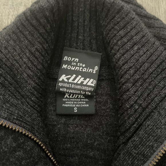 Women's Black Wool-Blend Zip Cardigan Jacket - Picture 2 of 6